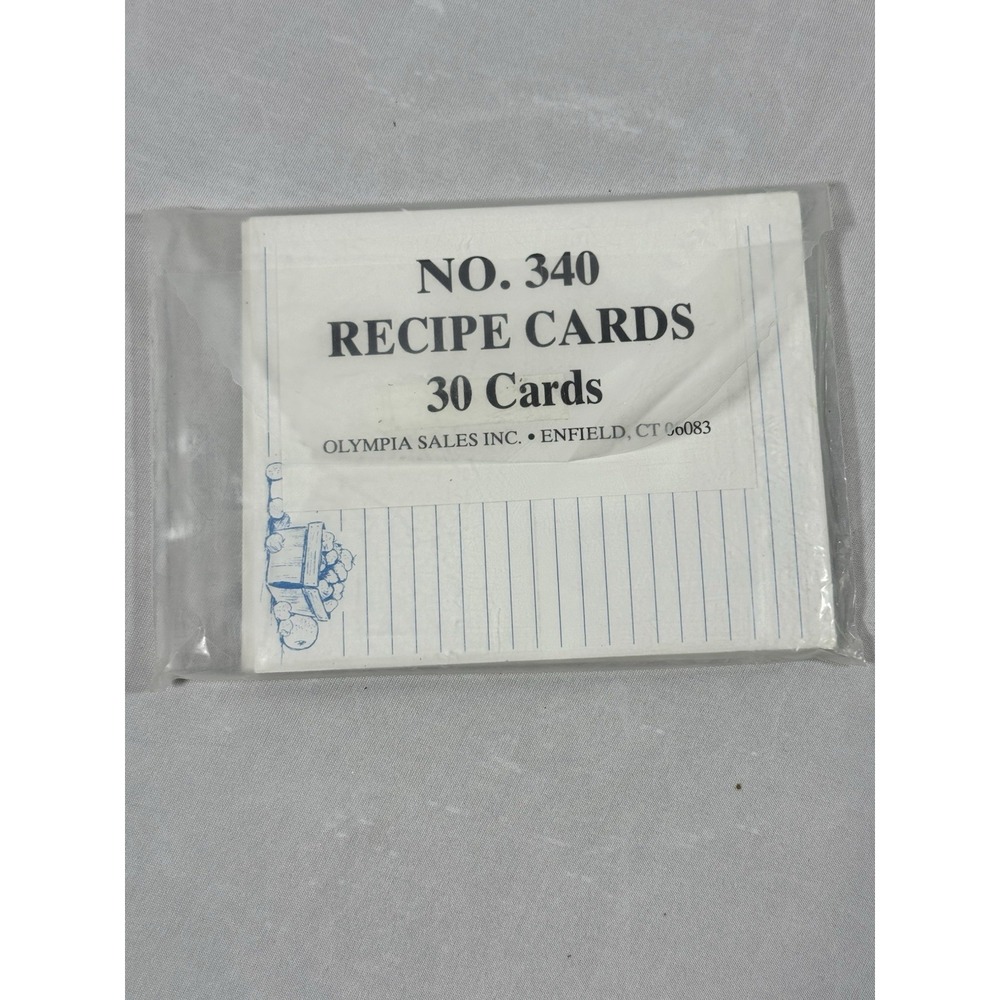Sealed Vintage Recipe‎ Cards - Teddy Bears
